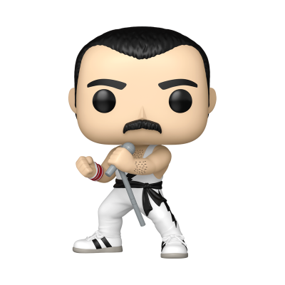 *PRÉ-RESERVA* Funko POP! Rocks Queen Freddie Mercury (White Singlet) #496