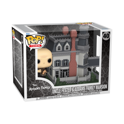 Funko POP! Town The Addams Family Uncle Fester & Addams Family Mansion #40