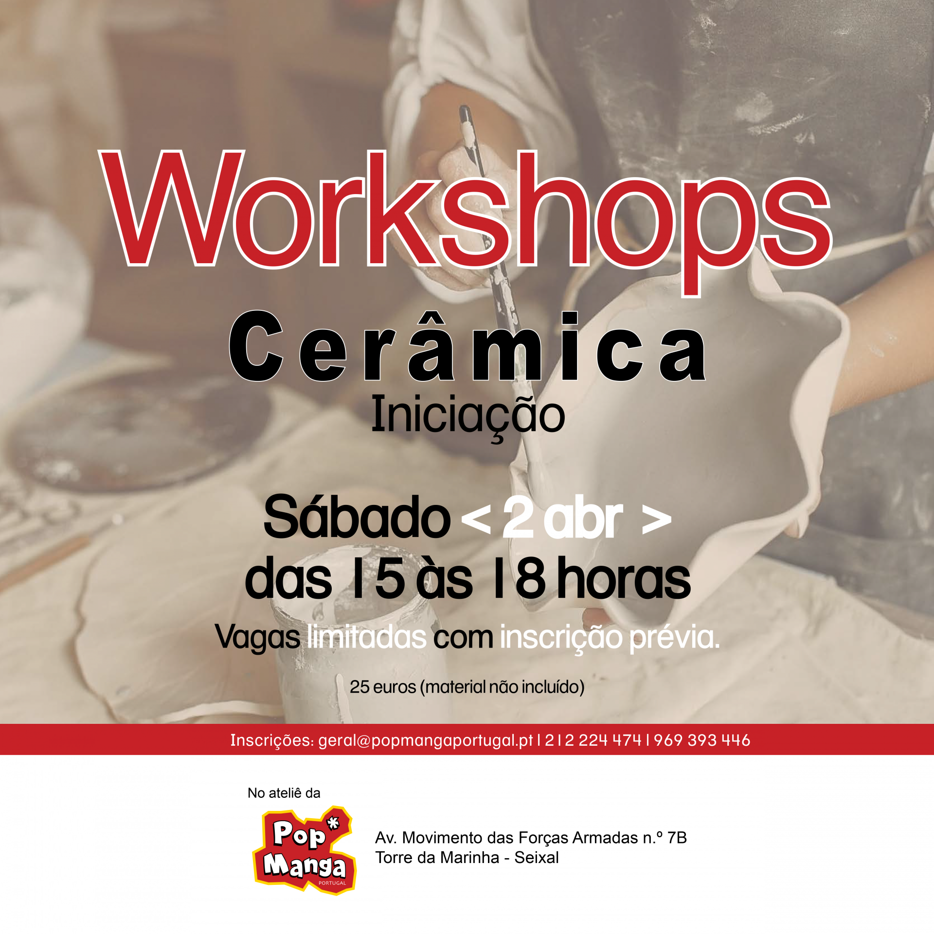 Whorkshops: Iniciação à Cerâmica Whorkshops: Iniciação à Cerâmica
