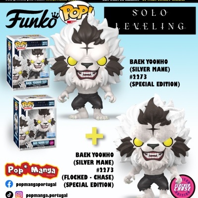PRÉ-RESERVA - Funko POP! ANIMATION "Solo Leveling": BUNDLE Baek Yoonho (Silver Mane) #2273 + CHASE (SPECIAL EDITION)
