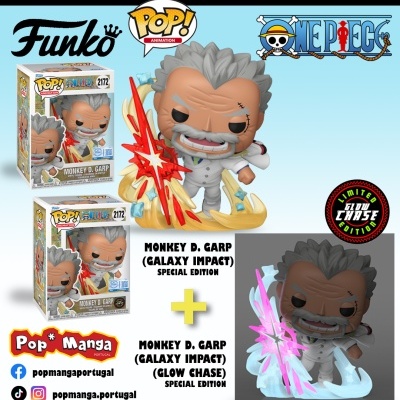 Funko Pop! ANIMATION "One Piece": BUNDLE Monkey D. Garp (Garp Galaxy Impact) #2172 SPECIAL EDITION)