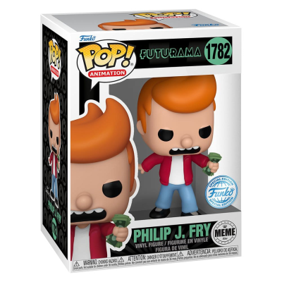 PRÉ-RESERVA - Funko Pop! Animation "Futurama": Philip J. Fry (Take My Money Meme) #1782