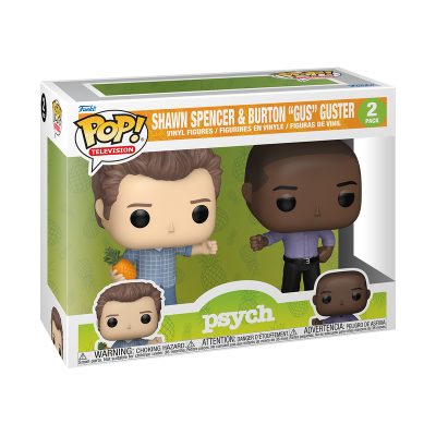 PRÉ-RESERVA - Funko  Pop!  TELEVISION "Psych": Shawn Spencer & Burton "Gus" Guster (2-Pack)