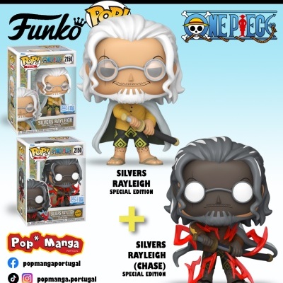 Funko Pop! PLUS "One Piece": BUNDLE Silvers Rayliegh #2150 (SPECIAL EDITION) + CHASE