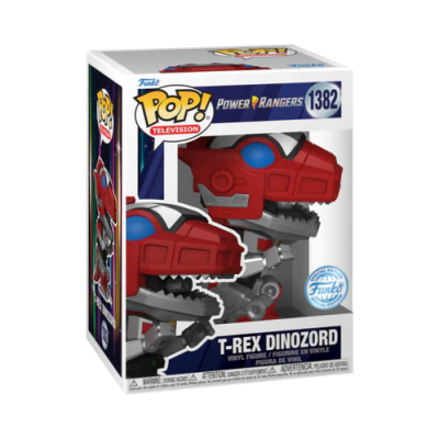 PRÉ-RESERVA - Funko POP! "Power Rangers": T-Rex Dinozord #1382 (Exclusive)
