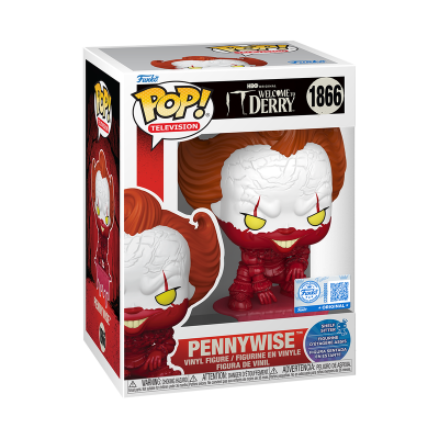 PRÉ-RESERVA - Funko POP!  TELEVISION "It - Welcome to Derry": Pennywise (Shelf Sitter) #1866 (SPECIAL EDITION)