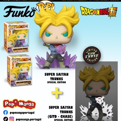 PRÉ-RESERVA - Funko POP! ANIMATION "Dragon Ball Super": BUNDLE Super Saiyan Trunks #2198 (SPECIAL EDITION)