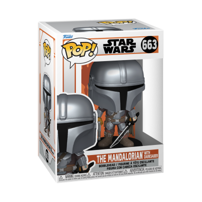 Funko POP! "Star Wars Mandalorian 9": The Mandalorian With Darksaber #663