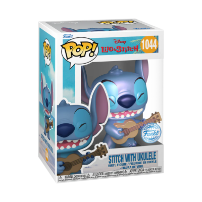Funko POP! Disney "Lilo & Stitch":Stitch with Ukelele (Pearlescent) #1044 (Special Edition)