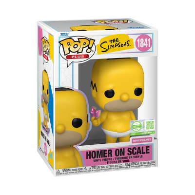 Funko POP! PLUS "The Simpsons": Homer on Scale with Pop! Protector #1841 (LIMITED EDITION - ULTRA- 5000 PIECES)