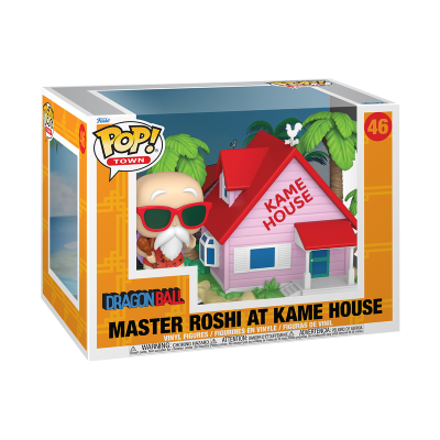 Funko POP! TOWN "Dragon Ball": Master Roshi at Kame House CAIXA LIGEIRAMENTE DANIFICADA