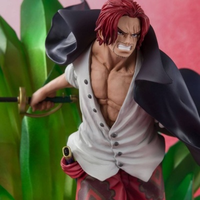 PRÉ-RESERVA - Estatueta "One Piece"  Film: Red Figuarts ZERO (Extra Battle) Shanks & Uta (24 cm)
