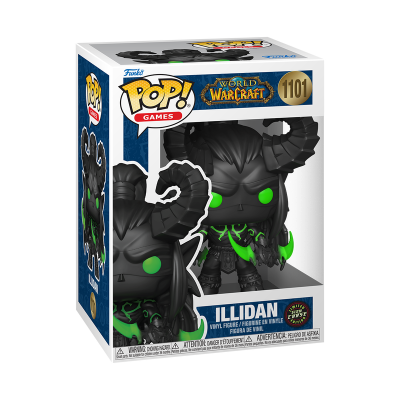 Funko POP! GAMES: "World of Warcraft" : BUNDLE Illidan #1101 + CHASE (GITD)