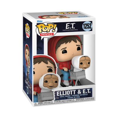 Funko POP Movies "E.T. The Extra-Terrestrial": Elliott w/ET in Bike Basket Funko POP Movies "E.T. The Extra-Terrestrial": Elliott w/ET in Bike Basket
