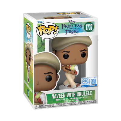 PRÉ-RESERVA - Funko POP! "The Princess and the Frog": Naveen with Ukulele #1737 (SPECIAL EDITION)