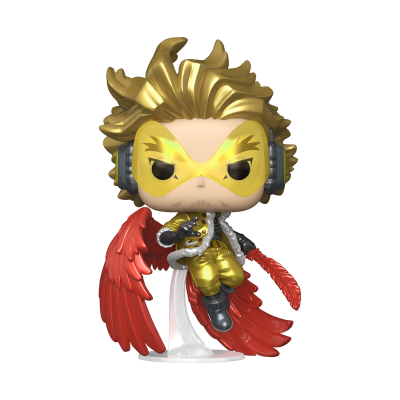 Funko Pop! ANIMATION "My Hero Academia": Hawks (Metallic) with Pop! Protector #1141 (LIMITED EDITION - ROYALTY - 3500 PIECES)