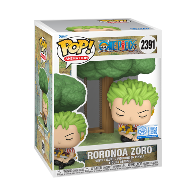 PRÉ-RESERVA - Funko POP!  PREMIUM ANIMATION "One Piece": Roronoa Zoro (Sleeping) #2391 (Special Edition)