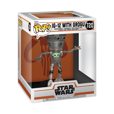 Funko POP! Deluxe "Star Wars Mandalorian": IG-12 With Grogu