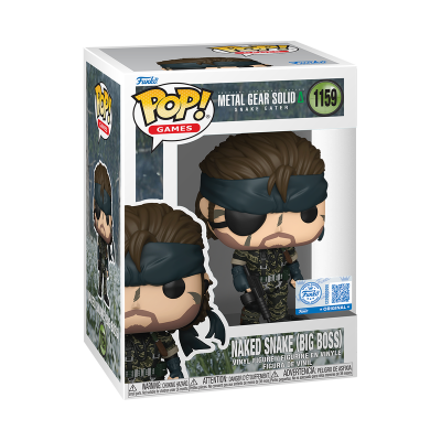 Funko POP! GAMES "METAL GEAR SOLID Δ: SNAKE EATER": Naked Snake (Big Boss) #1159 (SPECIAL EDITION) CAIXA COM PEQUENO DEFEITO