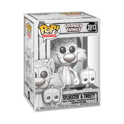 PRÉ-RESERVA - Funko POP! ANIMATION "Looney Tunes": Sylvester & Tweety (Sketched Deco) #2013