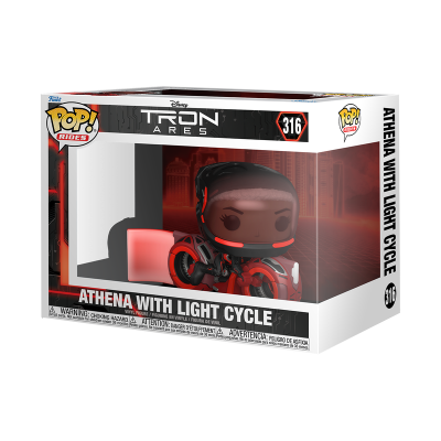 PRÉ-RESERVA - Funko POP! RIDES "Tron": Athena with Light Cycle