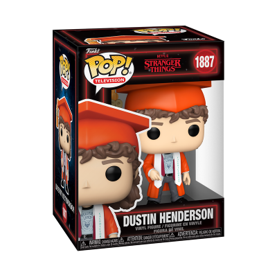 PRÉ-RESERVA - Funko Pop! TELEVISION "Stranger Things": Dustin Henderson (Graduation) #1887