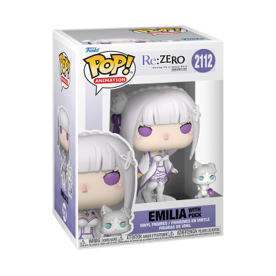 PRÉ-RESERVA - Funko POP! ANIMATION "Re:ZERO – Starting Life in Another World": Emilia and Puck