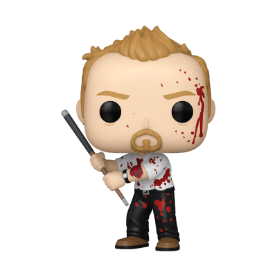 PRÉ-RESERVA - Funko POP! Movies "Shaun Of The Dead": BUNDLE Shaun with Pool Cue + CHASE (SPECIALITY SERIES)