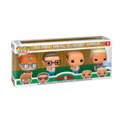 PRÉ-RESERVA - Funko POP! ANIMATION "King Of The Hill": 4 pack - Dale Gribble, Hank Hill, Bill Dauterive, Boomhauer (SPECIAL EDITION) PRÉ-RESERVA - Funko POP! ANIMATION "King Of The Hill": 4 pack - Dale Gribble, Hank Hill, Bill Dauterive, Boomhauer (SPECIAL EDITION)