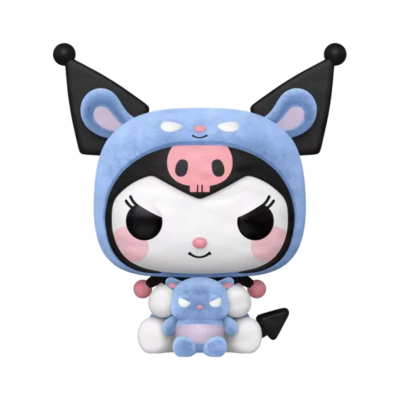 PRÉ-RESERVA - Funko POP!  "Kuromi": Kuromi as Baku (FLOCKED)