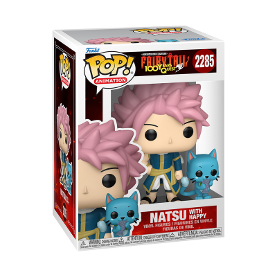 PRÉ-RESERVA - Funko POP! ANIMATION "Fairy Tail: 100 Years Quest": Natsu with Happy #2285