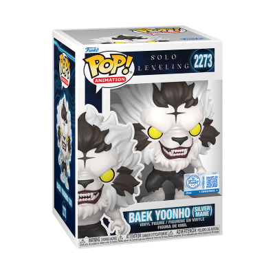 PRÉ-RESERVA - Funko POP! ANIMATION "Solo Leveling": Baek Yoonho (Silver Mane) #2273 (SPECIAL EDITION)