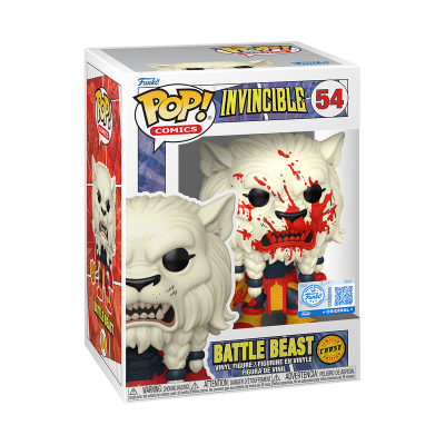 PRÉ-RESERVA - Funko POP! COMICS "Invincible": BUNDLE Battle Beast #54 (SPECIAL EDITION) + CHASE
