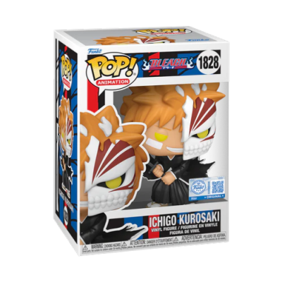 Funko POP! "Bleach": Ichigo Kurosaki (Half Mask) #1828 (SPECIAL EDITION) CAIXA DANIFICADA