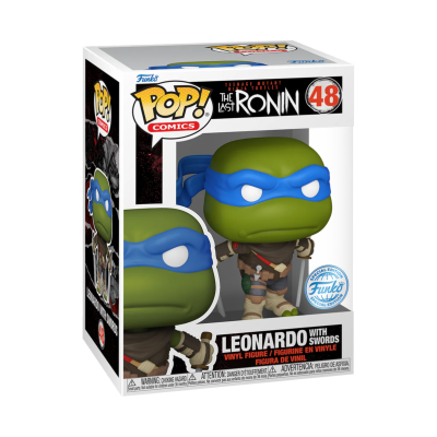 PRÉ-RESERVA -  Funko POP! COMICS "Teenage Mutant Ninja Turtles - The Last Ronin":  Leonardo with Swords #48 (SPECIAL EDITIONS)