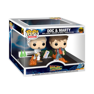 PRÉ-RESERVA - Funko POP! MOMENT "Back to the Future": Doc & Marty
