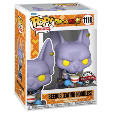 PRÉ-RESERVA - Funko POP! Animation "Dragon Ball Super": Beerus (Eating Noodles) #1110 (Exclusive)