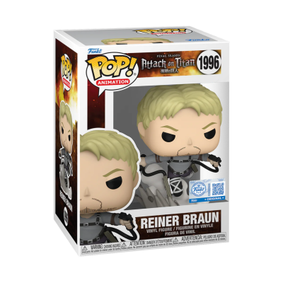 PRÉ-RESERVA - Funko POP! ANIMATION "Attack on Titan": Reiner Braun #1996 (SPECIAL EDITION)
