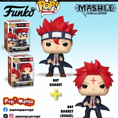 PRÉ-RESERVA - Funko POP! ANIMATION "Mashle: Magic and Muscles": BUNDLE Dot Barret #2185 + CHASE