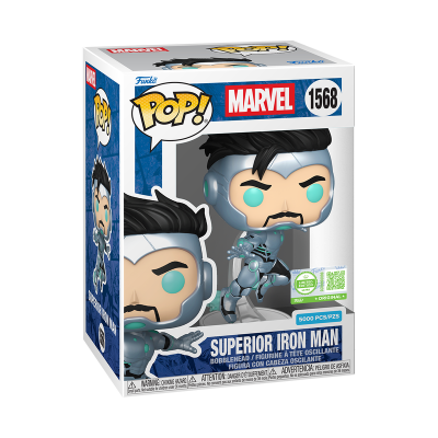 Funko Pop! "MARVEL": Superior Iron Man with Pop! Protector #1568 (LIMITED EDITION - ULTRA - 5000 PIECES) Funko Pop! "MARVEL": Superior Iron Man with Pop! Protector #1568 (LIMITED EDITION - ULTRA - 5000 PIECES)