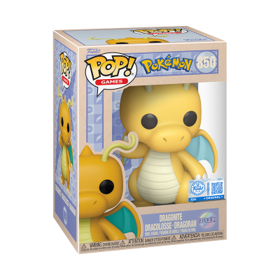 PRÉ-RESERVA - Funko POP! Games "Pokemon": Dragonite(Soft Color) #850 (SPECIAL EDITION)