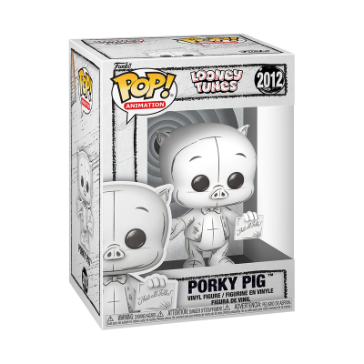 PRÉ-RESERVA - Funko POP! ANIMATION "Looney Tunes": Porky Pig (Sketched Deco) #2012
