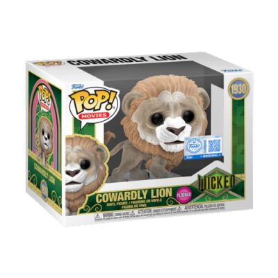 Funko POP! MOVIES "Wicked: For Good": Cowardly Lion (Flocked) #1930 (SPECIAL EDITION)