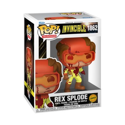 PRÉ-RESERVA - Funko POP! TELEVISON "Invincible": BUNDLE Rex Splode #1862 + CHASE