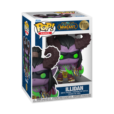 Funko POP! GAMES: "World of Warcraft" : BUNDLE Illidan #1101 + CHASE (GITD)
