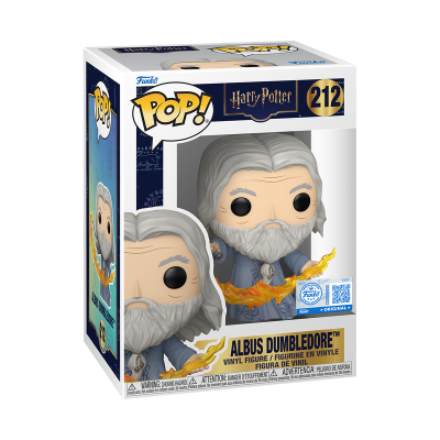PRÉ-RESERVA - Funko POP!  "Harry Potter": Albus Dumbledore (Flames) #212 (Special Edition)