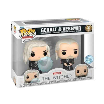 PRÉ-RESERVA - Funko POP! Television "The Witcher": 2 PACK Geralt & Vesemir (Special Edition)