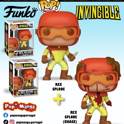 PRÉ-RESERVA - Funko POP! TELEVISON "Invincible": BUNDLE Rex Splode #1862 + CHASE