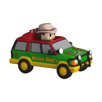 Bitty POP! RIDES "Jurassic Park": Dr. Alan Grant and Jurassic SUV