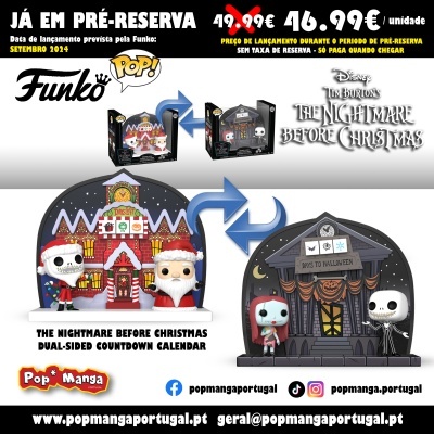 PRÉ-RESERVA - Funko POP! Callendar: The Nightmare Before Christmas - Countdown Callendar Dual Side PRÉ-RESERVA - Funko POP! Callendar: The Nightmare Before Christmas - Countdown Callendar Dual Side